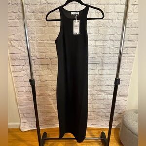 Mango Classic Black Midi Dress
